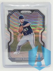 2021 Prizm White Wave RC #197 Drew Rasmussen Milwaukee Brewers